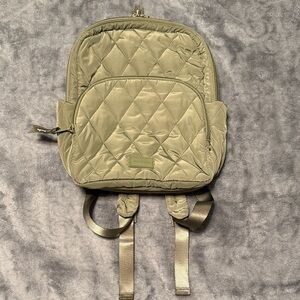 Vera Bradley Olive Quilted Backpack